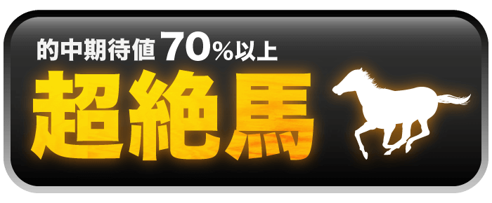 的中期待値 “70％以上” 【超絶馬】